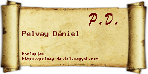 Pelvay Dániel névjegykártya